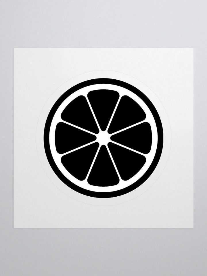 MIKAN Sticker(White×Black) product image (1)