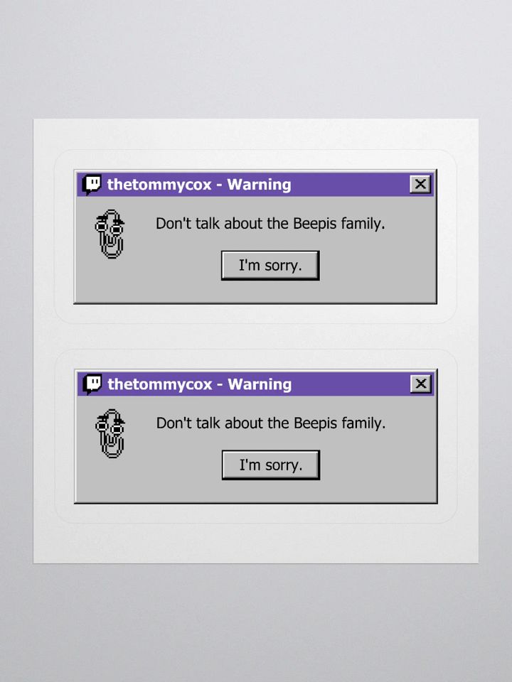 Warning Sticker product image (1)