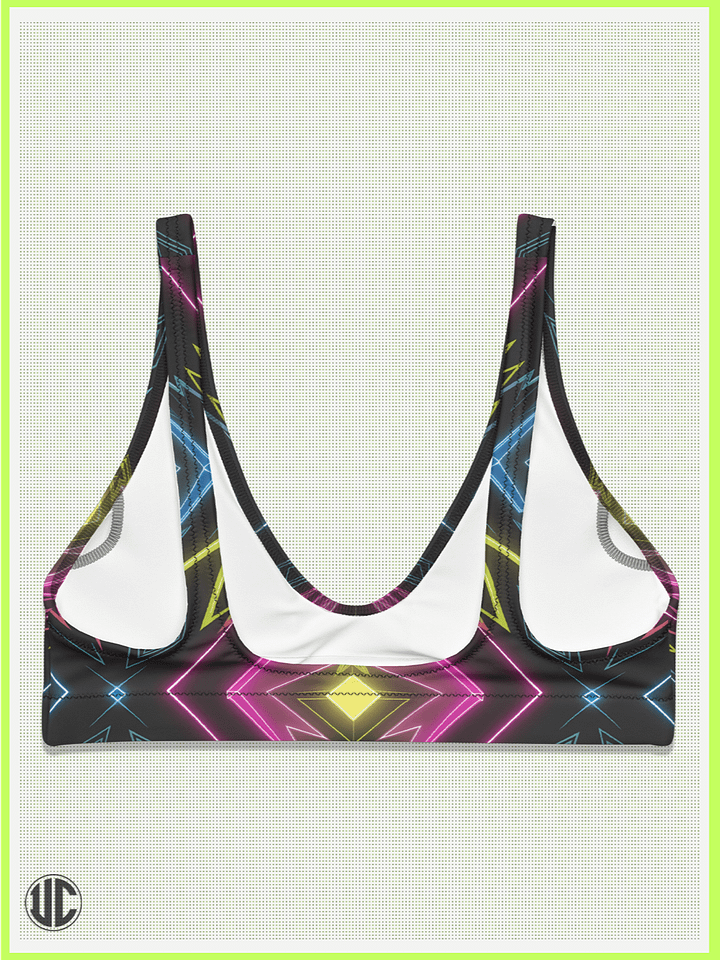 UnkoCon – Neon Kaleidoscope Bikini Top product image (2)