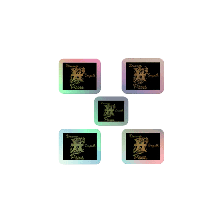 Pisces, Dreamer Empath, Holographic Sticker Pack product image (1)