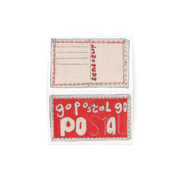 Go Postal Red 3 greeting card product image (2)