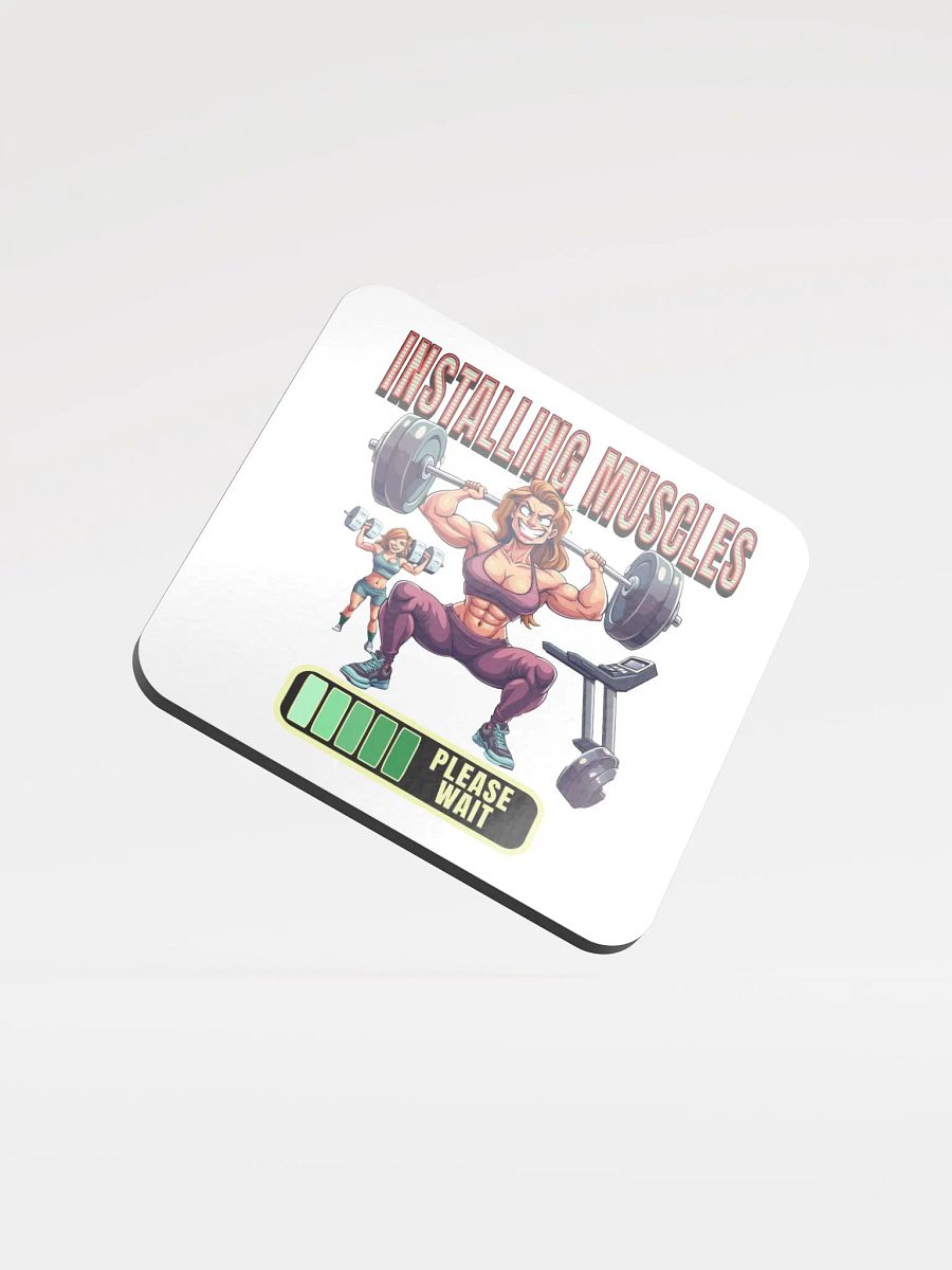 Intalling Muscle Weightlifting Female Coaster Set product image (1)