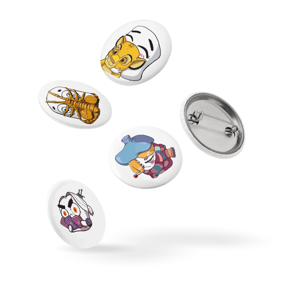 Tofu Emotes Pin Button Pack 1 product image (9)