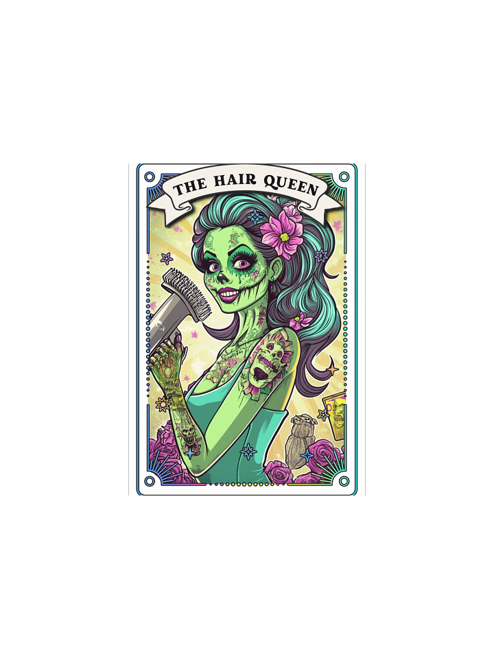 Zombabes: The Hair Queen Matte Art Print product image (2)