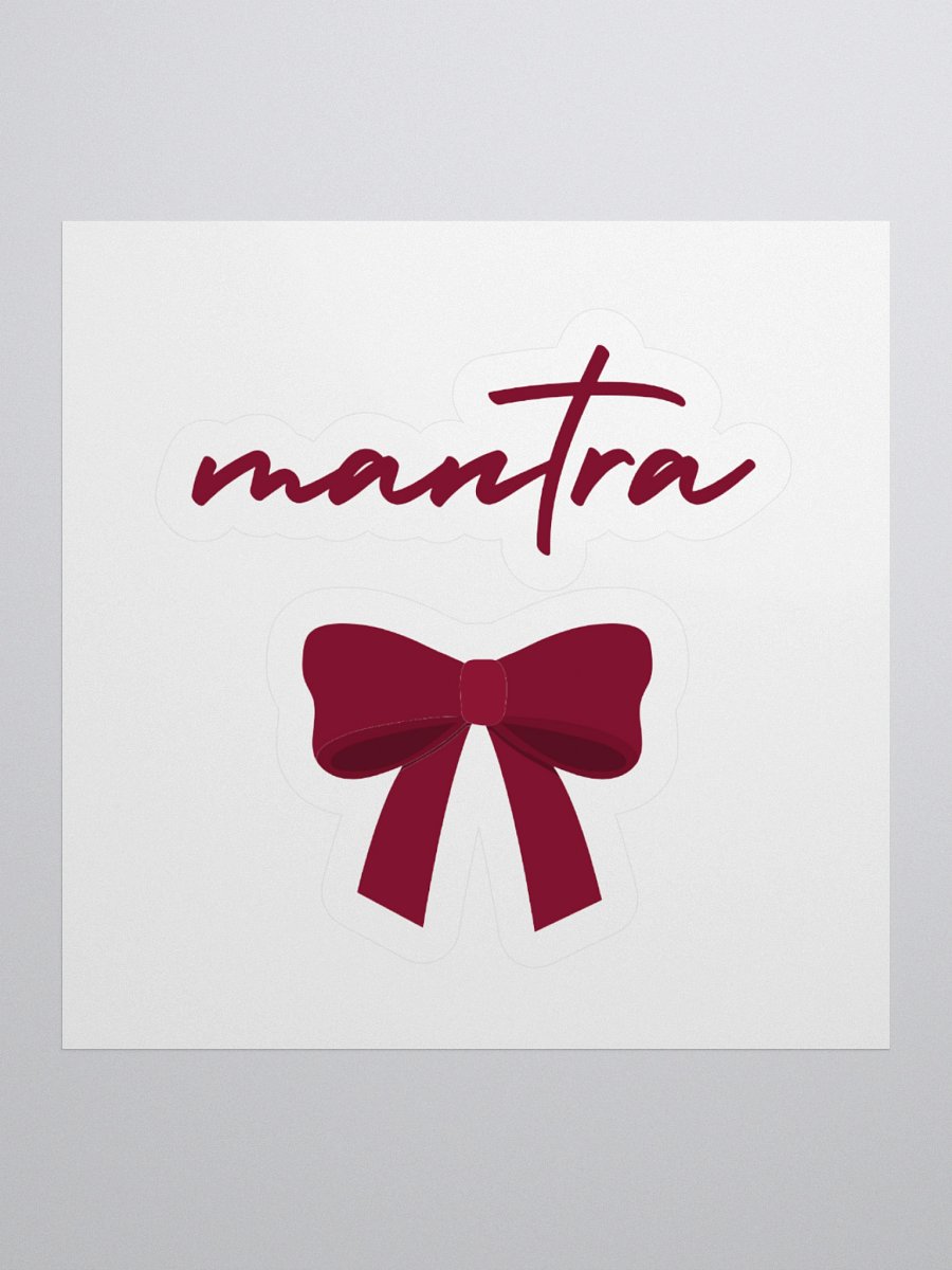 Mantra Red Bow Kiss Cut Stickers product image (1)