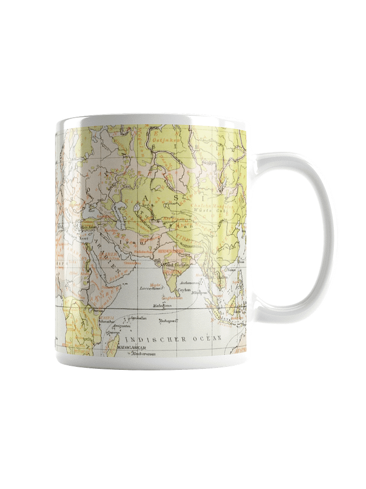 Vintage World Map White Glossy Mug product image (1)