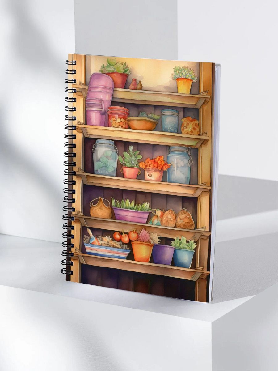 Wooden shelf Pantry Notebook product image (4)