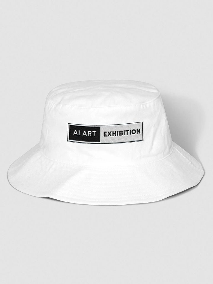 White "AI Art Exhibition" Flexfit Bucket Hat product image (1)