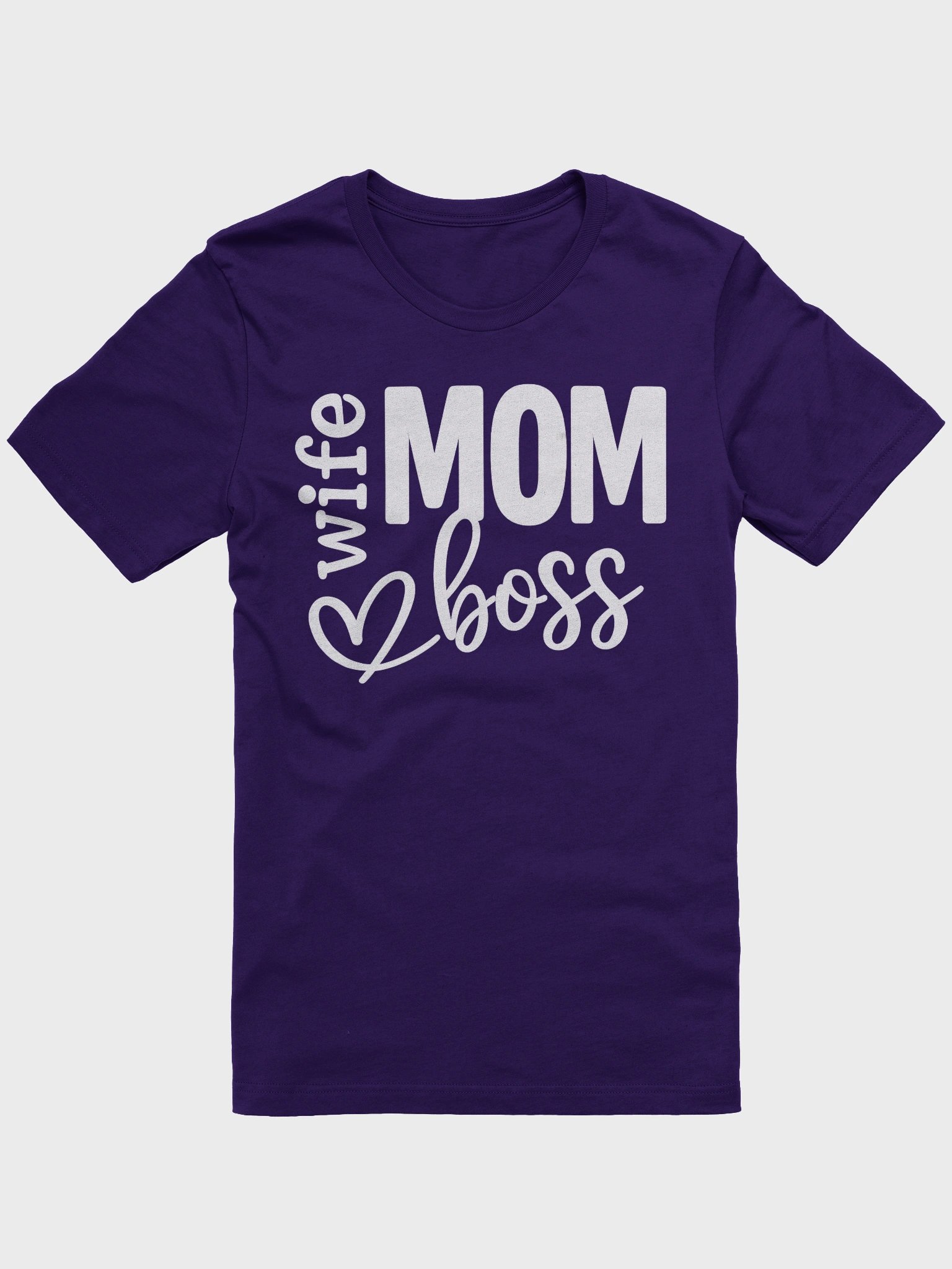 Wife Mom Boss T-Shirt | Empowering Gift for Moms | Bold Typography Graphic Tee | Mother’s Day Shirt product image (4)