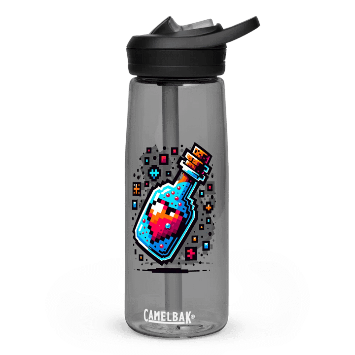 CamelBak Eddy®+ Sports Water Bottle with Pixelated Healing Potion Bottle Art – Eco-Friendly 50% Recycled Plastic Design 💧❤️ product image (5)