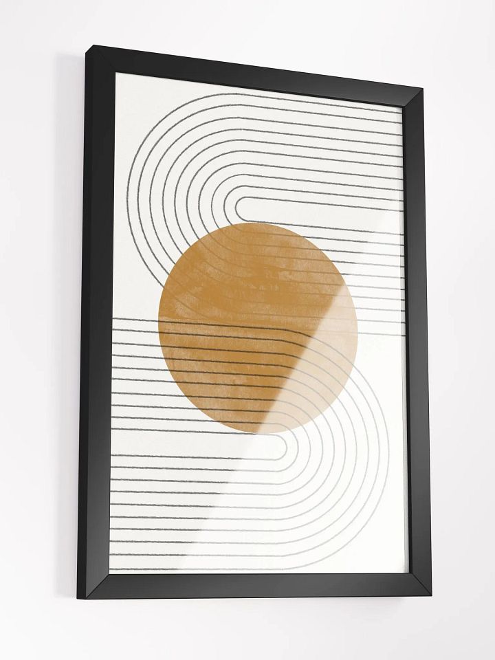 Symmetry in Orange Framed Matte Poster | Bold and Artistic Wall Decor product image (1)