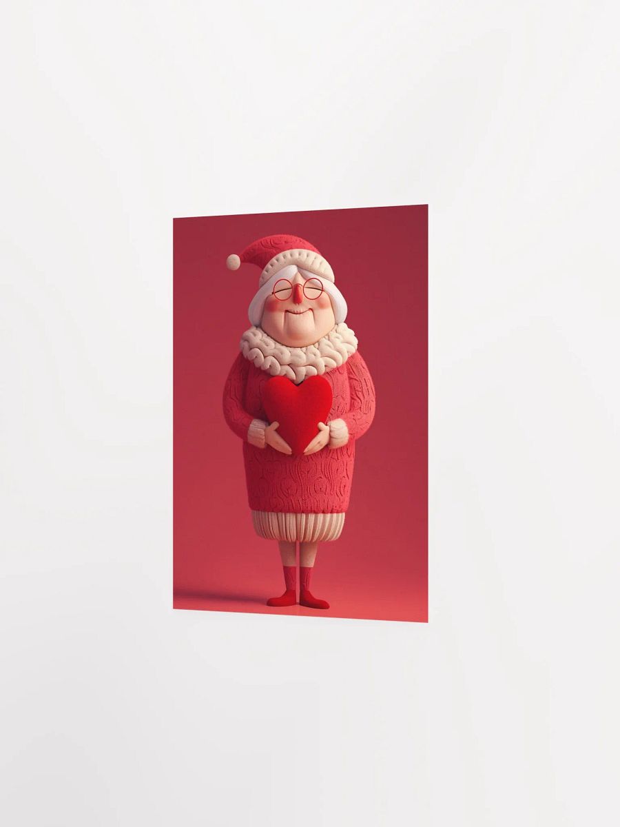 Whimsical Mrs. Claus Heart Poster product image (3)
