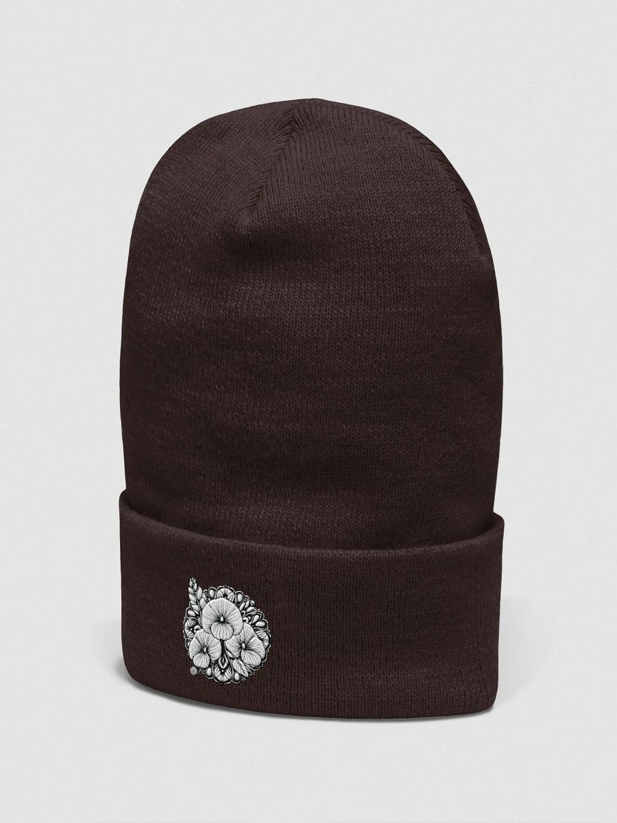 Yupoong Cuffed Beanie | AI design flower mandala product image (3)