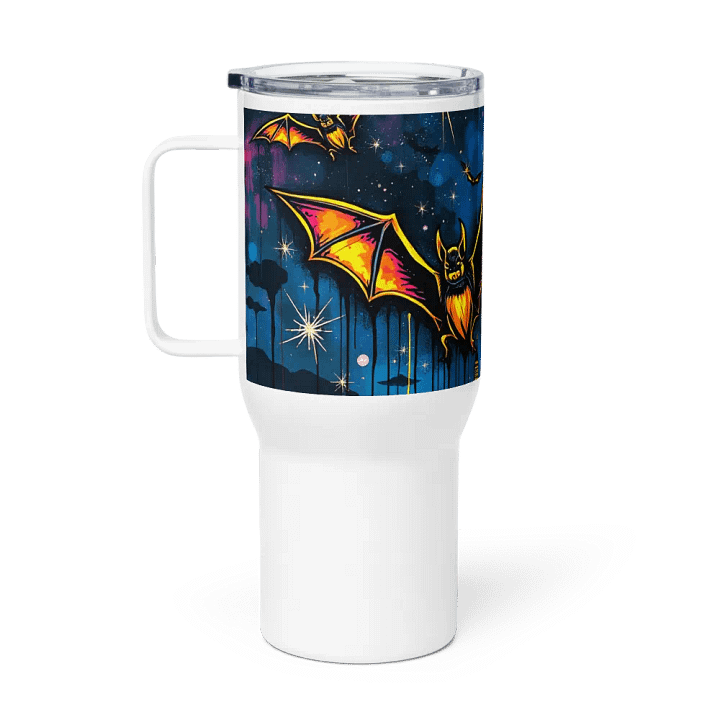 Starry Night Cityscape Travel Mug product image (1)