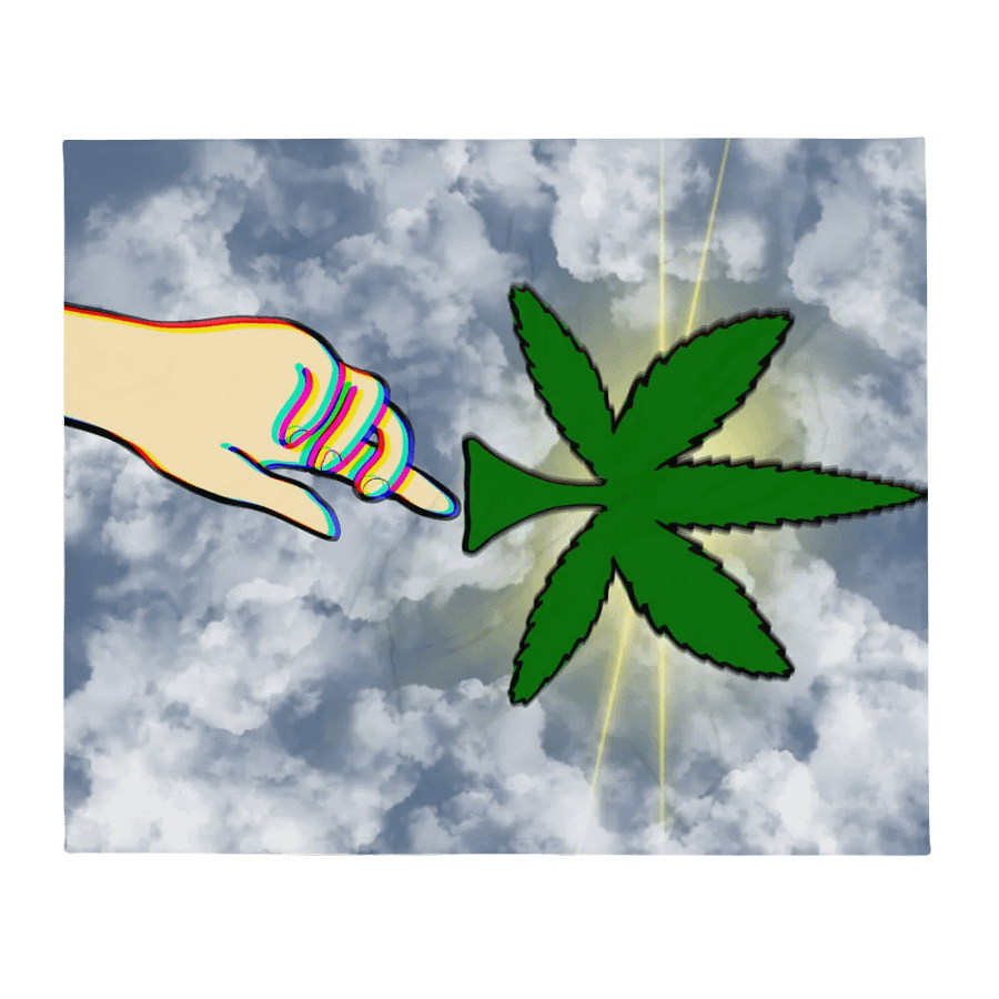 Holy Bud Throw Blanket product image (13)