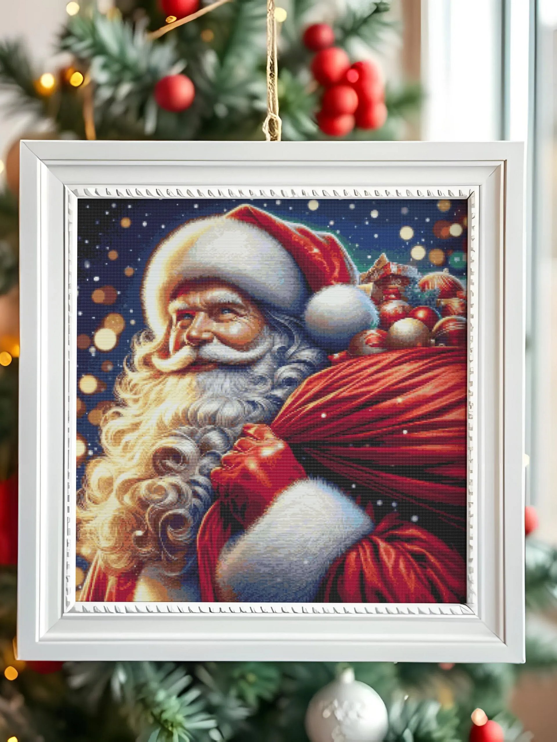 Santa with Presents Cross Stitch Pattern product image (6)