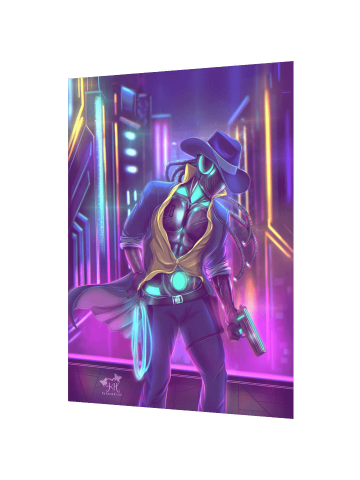 "Cy-Fi" Cowboy - Art Print product image (2)