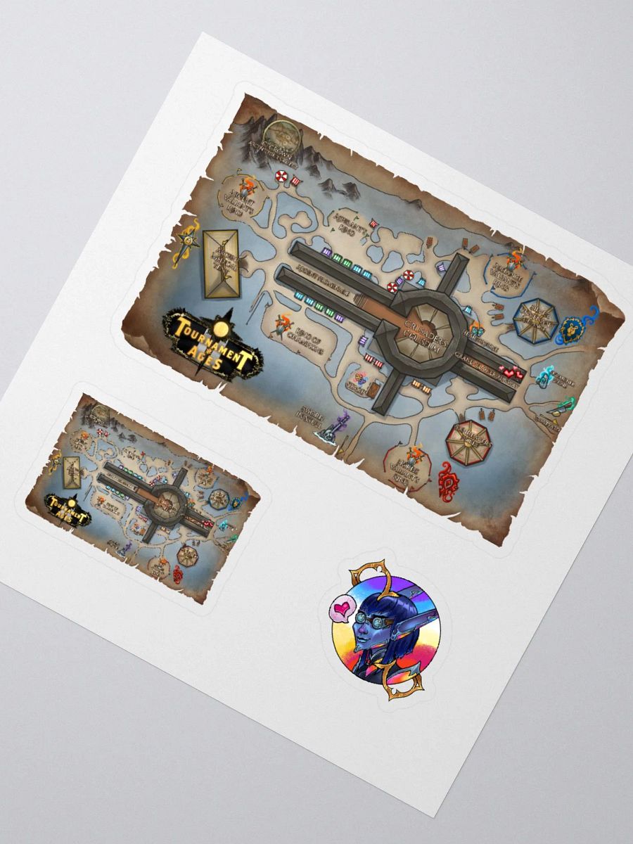 Tournament of Ages - Fairegrounds Map - Sticker Sheet product image (2)