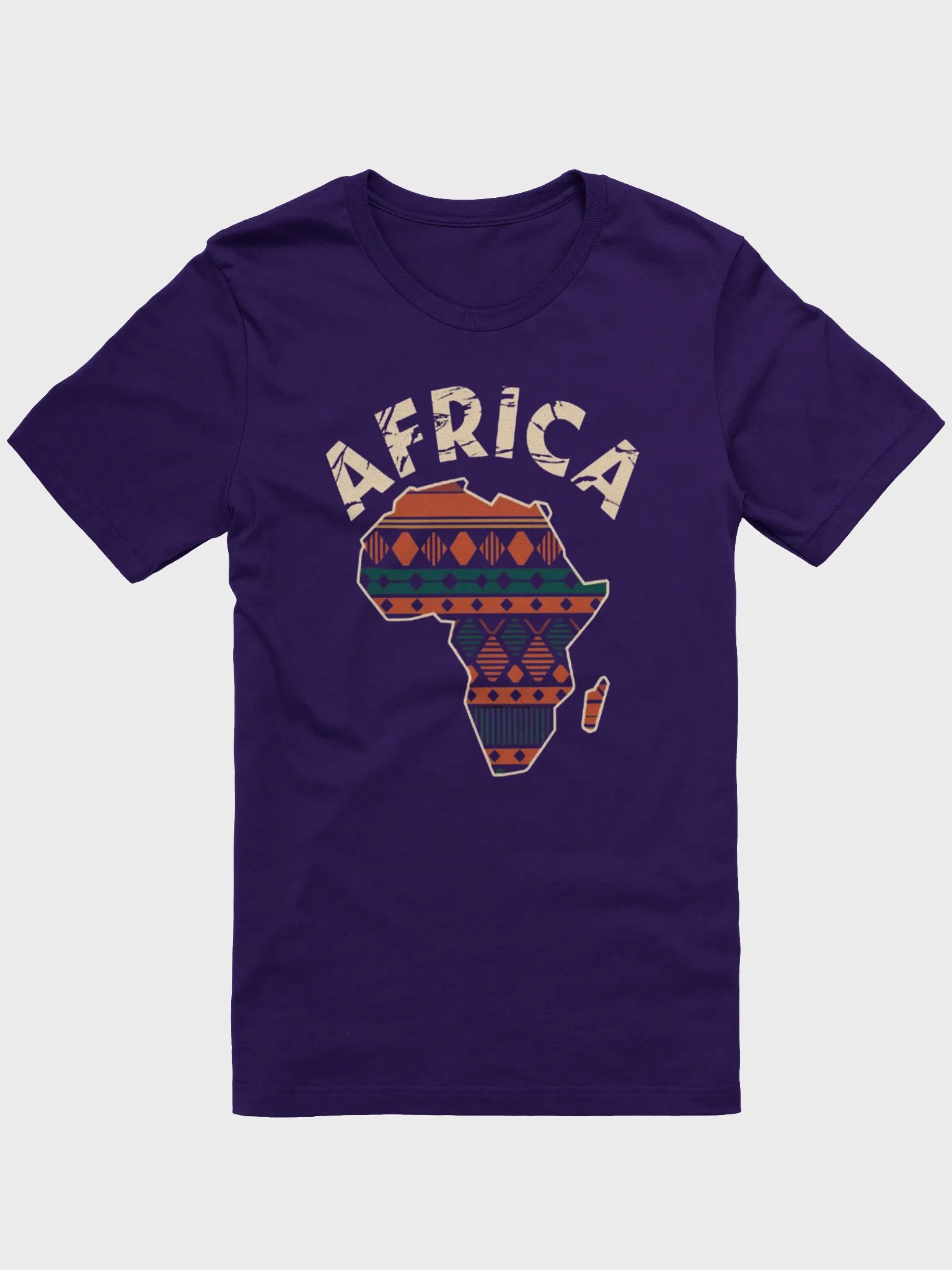 Africa Map African Print Pattern Pan Africa Supersoft T-shirt product image (1)