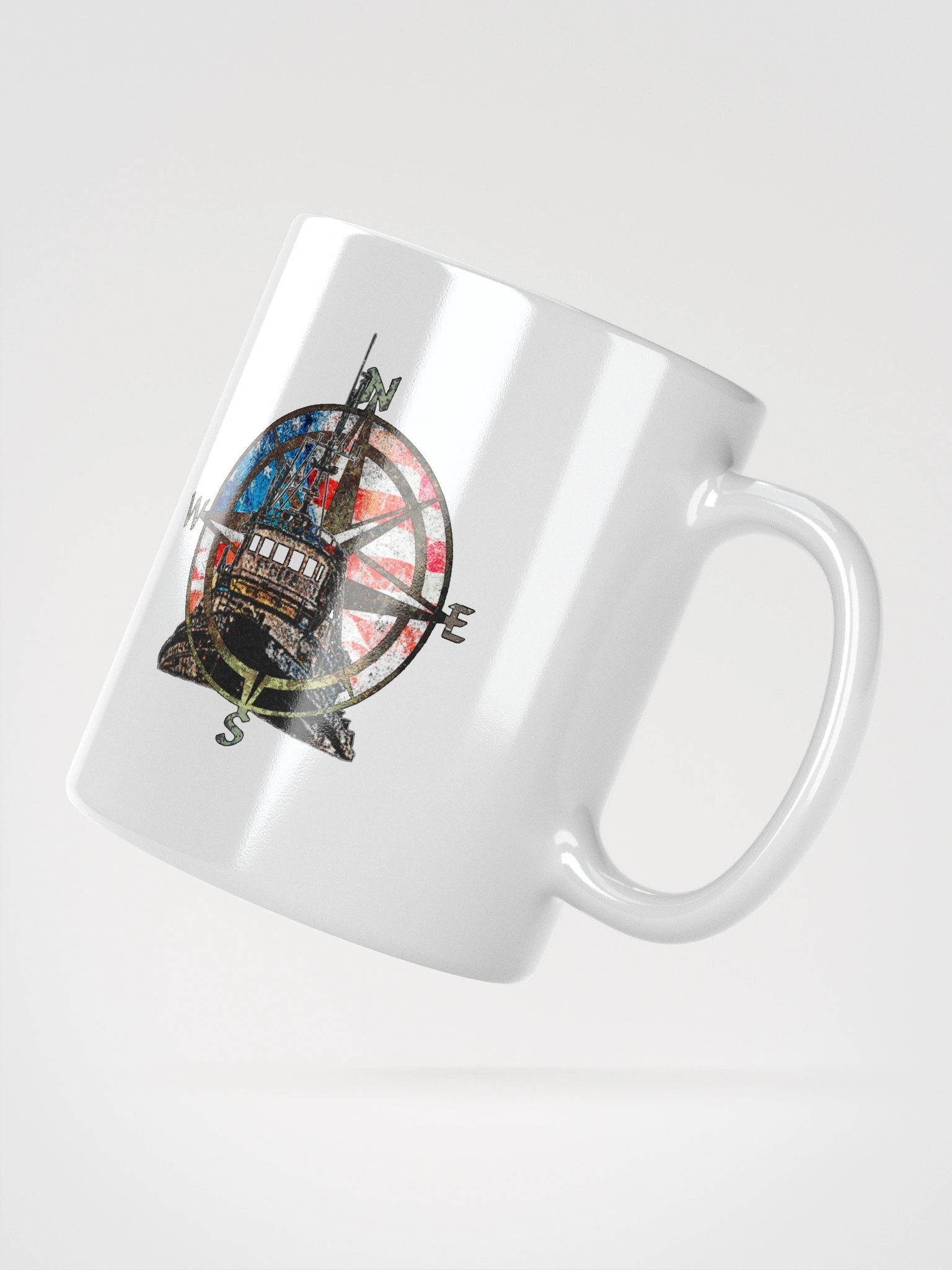 Compass Rose Pacific Falcon Flage Mug 11oz, 15oz, & 20oz product image (3)