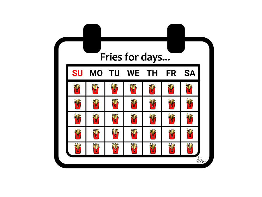Fries for days... COLORED MUG product image (71)