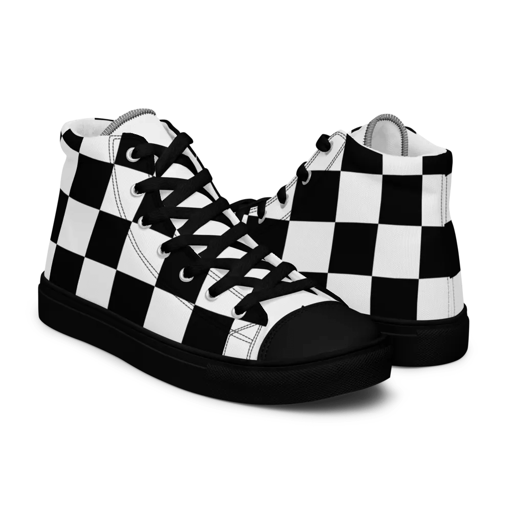 Womens checks canvas sneakers product image (9)