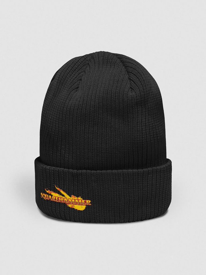 Square Hammer Organic Ribbed Beanie product image (2)