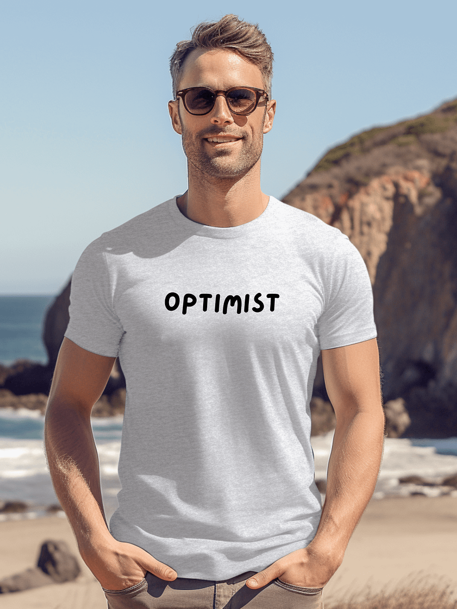“OPTIMIST” Upbeat Unisex T-Shirt product image (1)