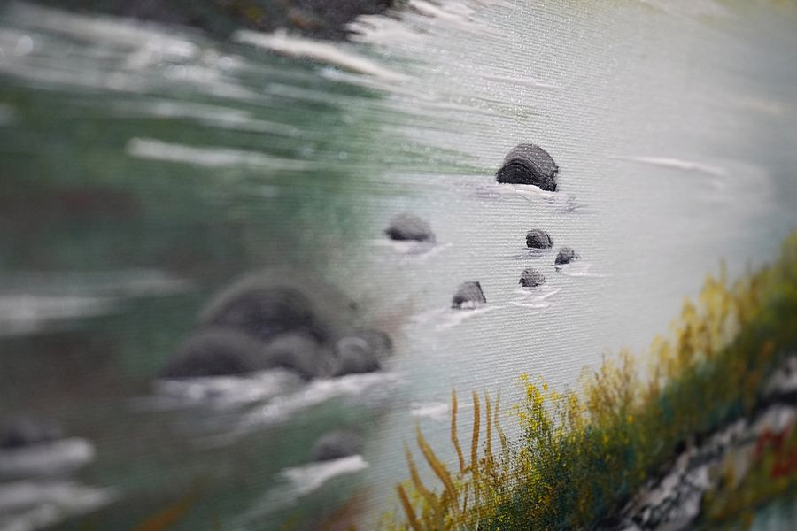 The Autumn River (Original) 16x20 Canvas product image (3)