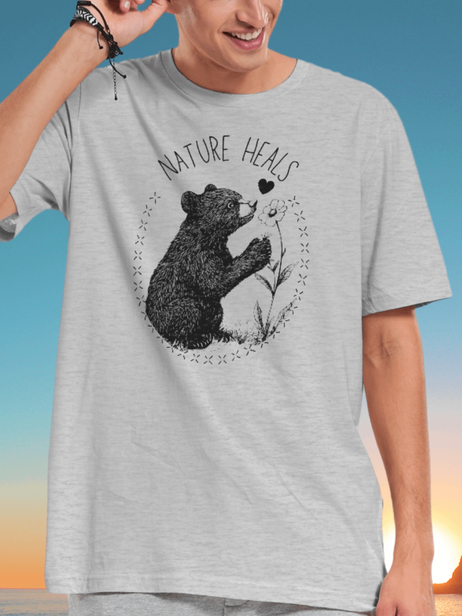 Nature Heals Bear T-Shirt product image (4)