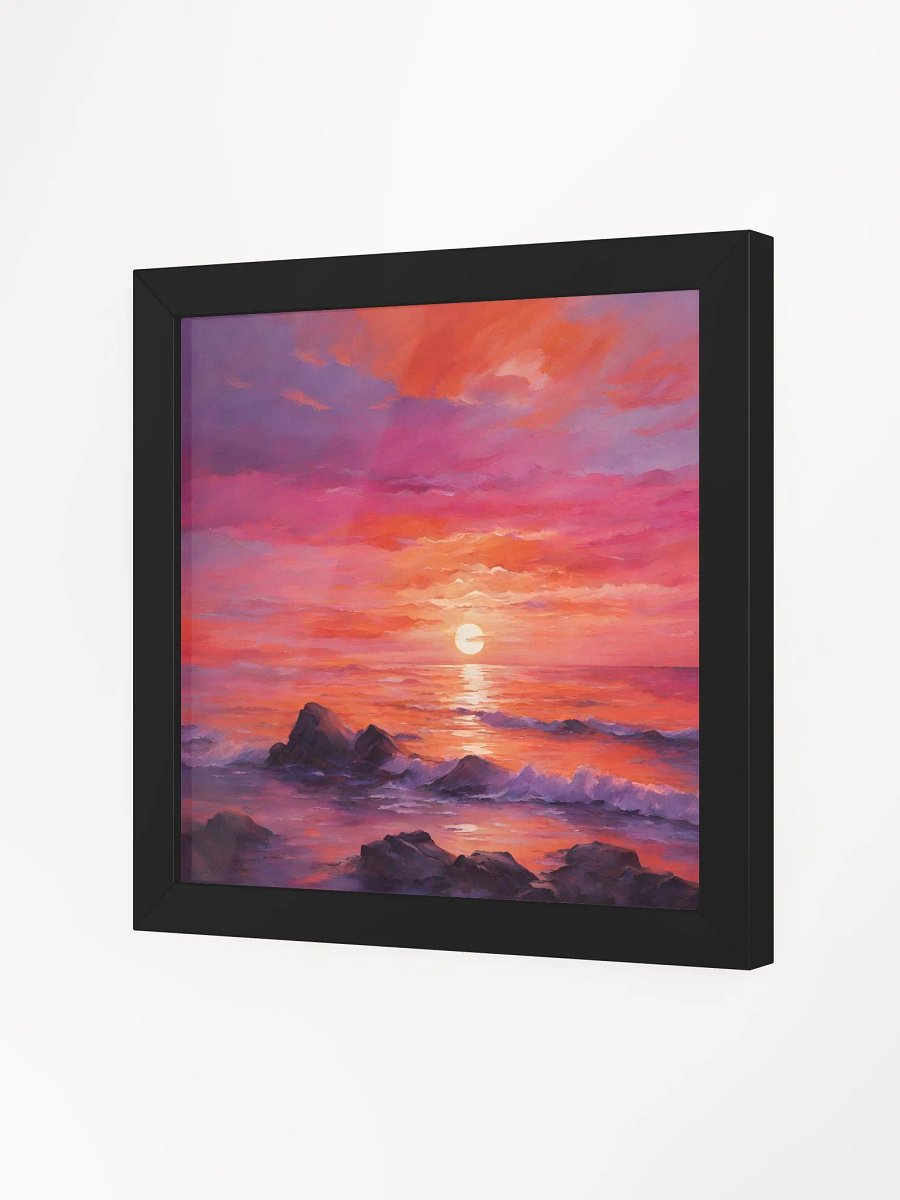 Sunset by the Sea Series #3; Eco-Friendly Matte Poster Art product image (2)