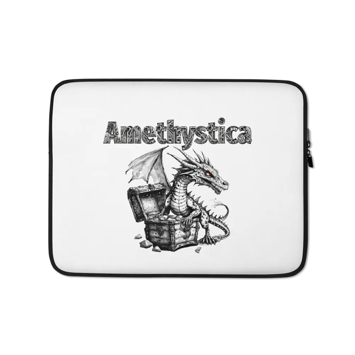 Laptop Sleeve: Rock On Dragon with Treasure Chest product image (1)