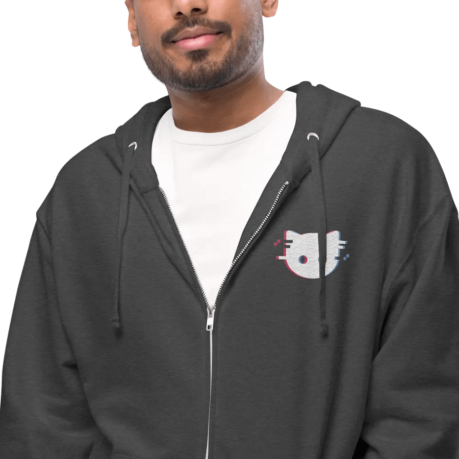 Land of Kittens Glitch Zip-up Hoodie product image (27)