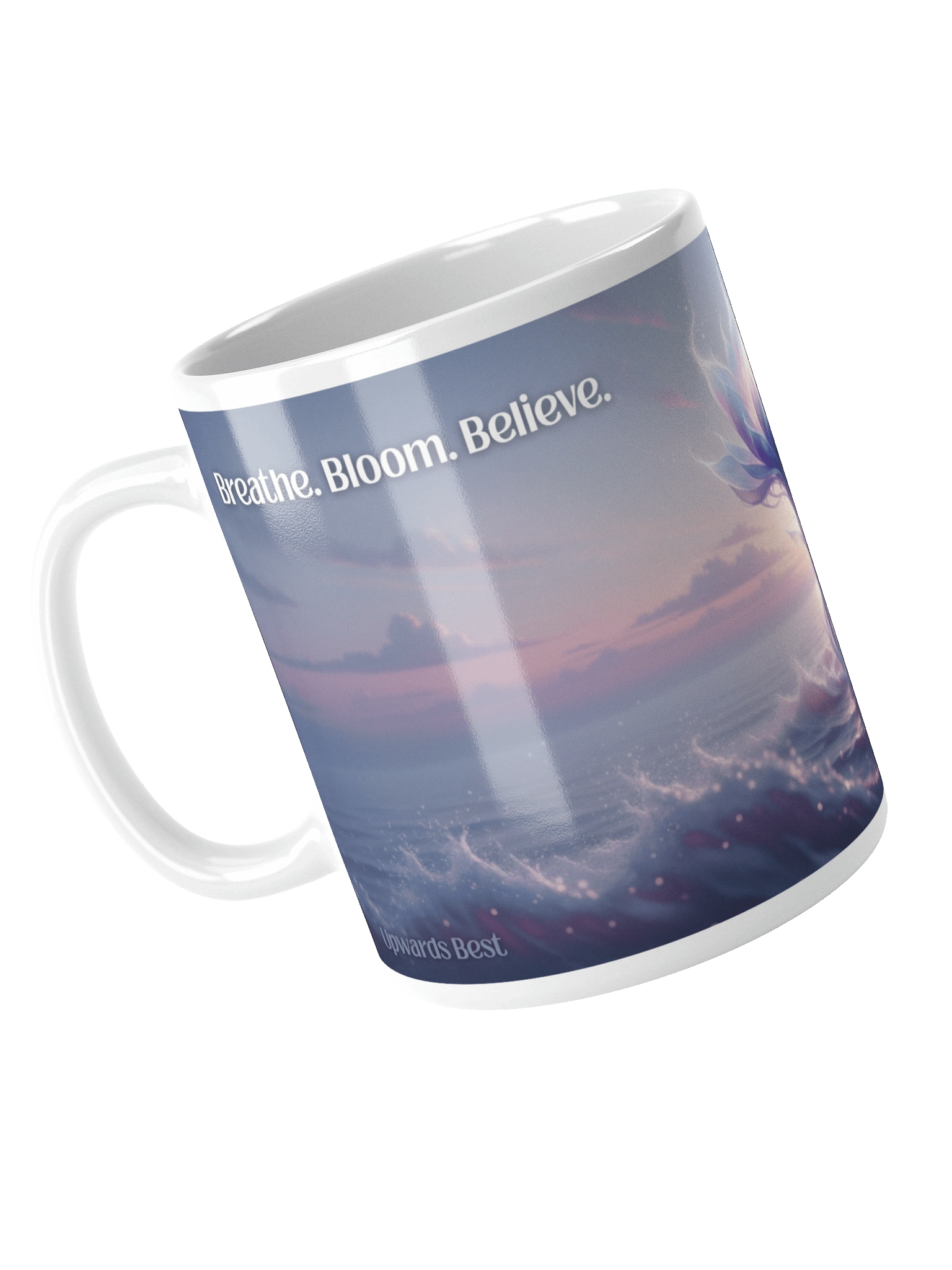 Breathe. Bloom. Believe. Momentum Mug – Pastel Bloom product image (1)