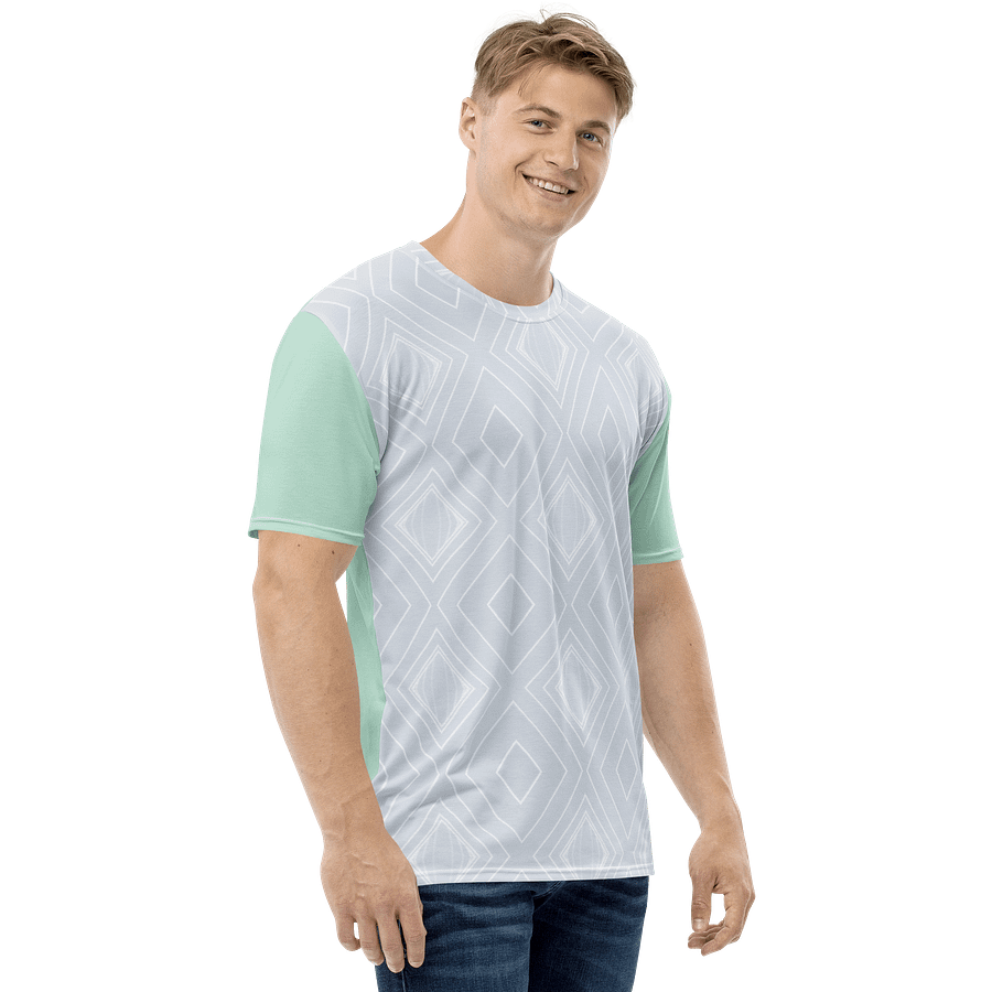 Glacial Bloom – Frosted Mint Edition Men's Tee product image (4)