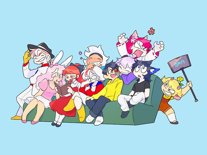 Ethobot Friends Couch Poster - Free Shipping product image (1)