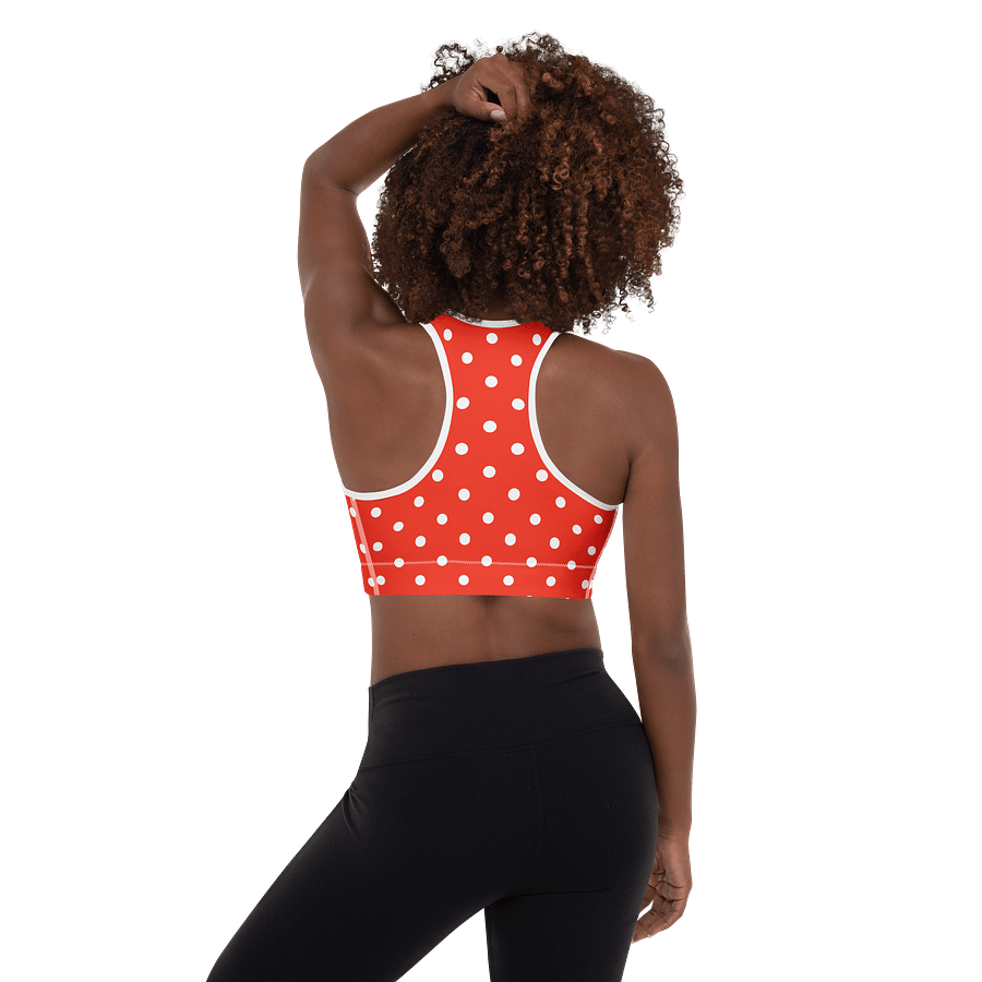 Upbeat Appeal Dot Padded Sports Bra product image (3)