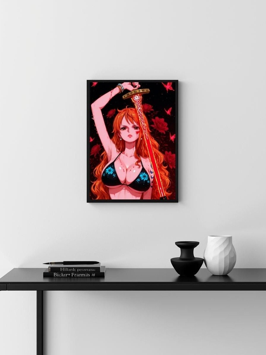 One Piece – Nami Crimson Blade – 8x10 Metal Print product image (3)