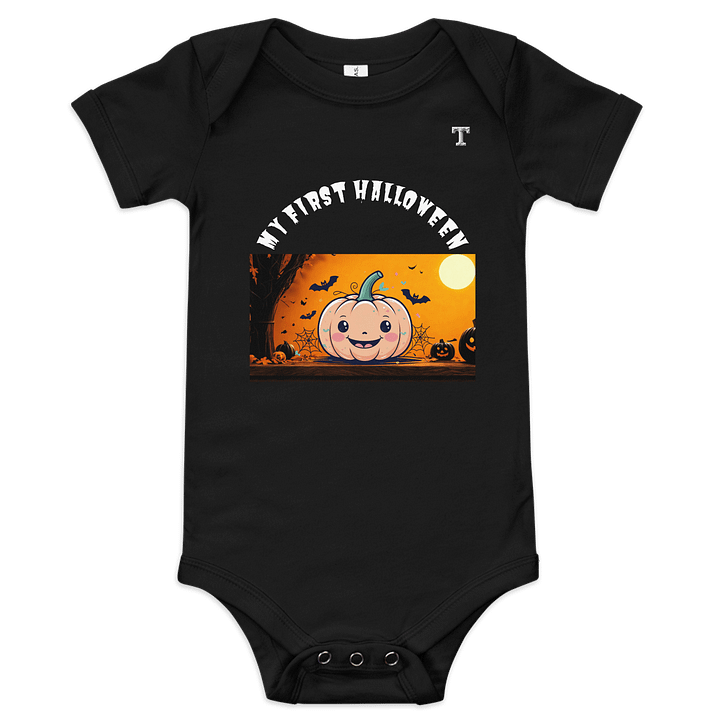 My First Halloween Pumpkin Baby Onesie” 🎃 product image (1)