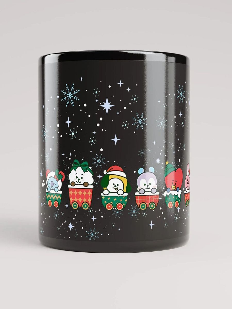 BT21 Holiday Express Black Glossy Mug product image (3)