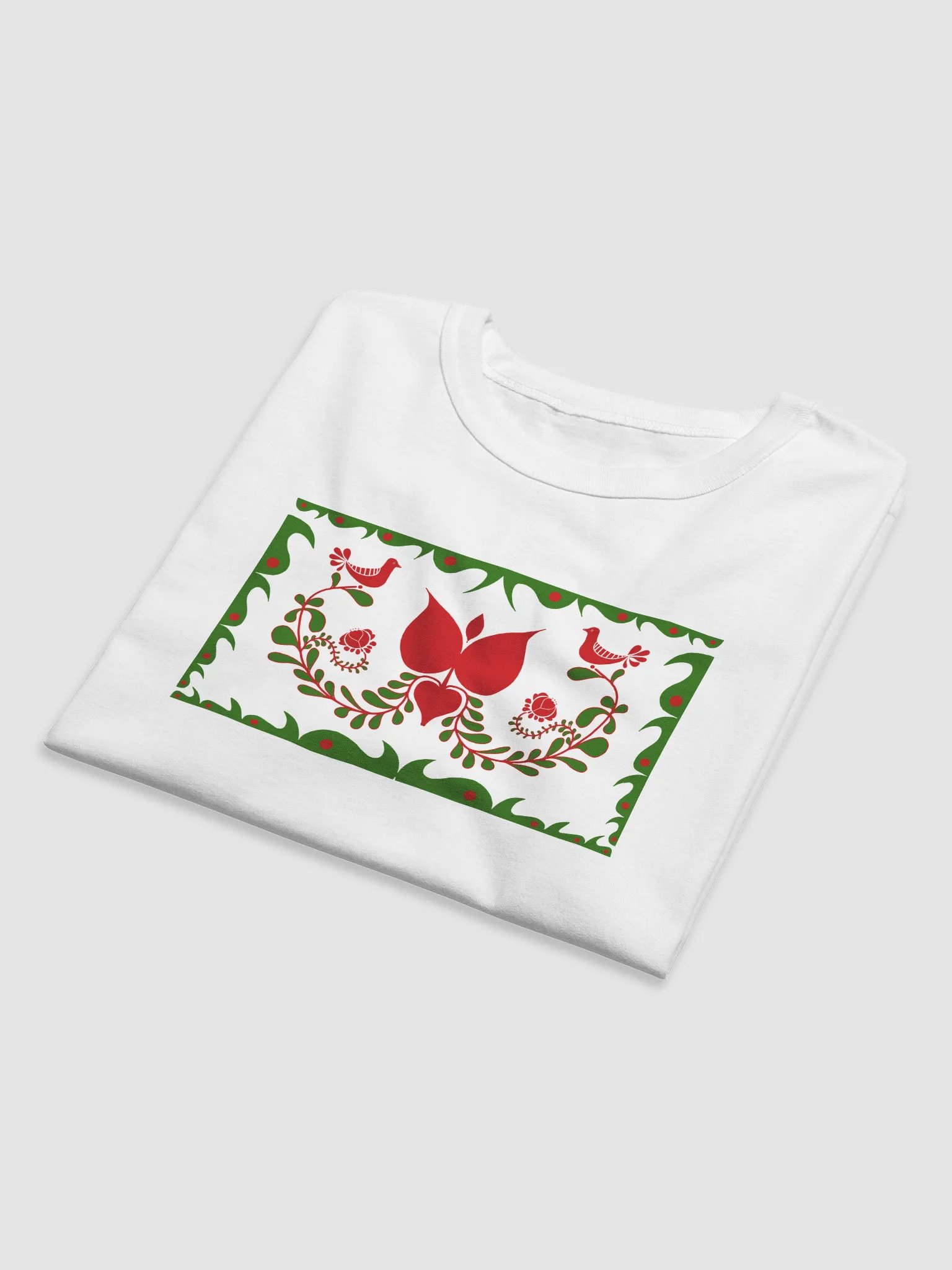 Hungarian Traditions Red Floral T-Shirt product image (6)