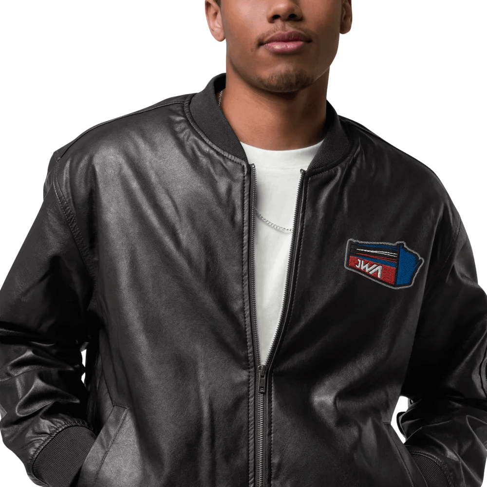 JWA Faux Leather Bomber Jacket product image (6)