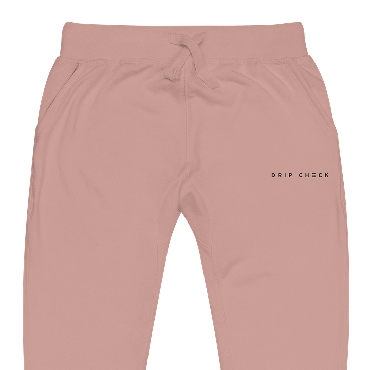 DRIP CHECK UNISEX FLEECE SWEATPANTS - DUSTY ROSE product image (2)