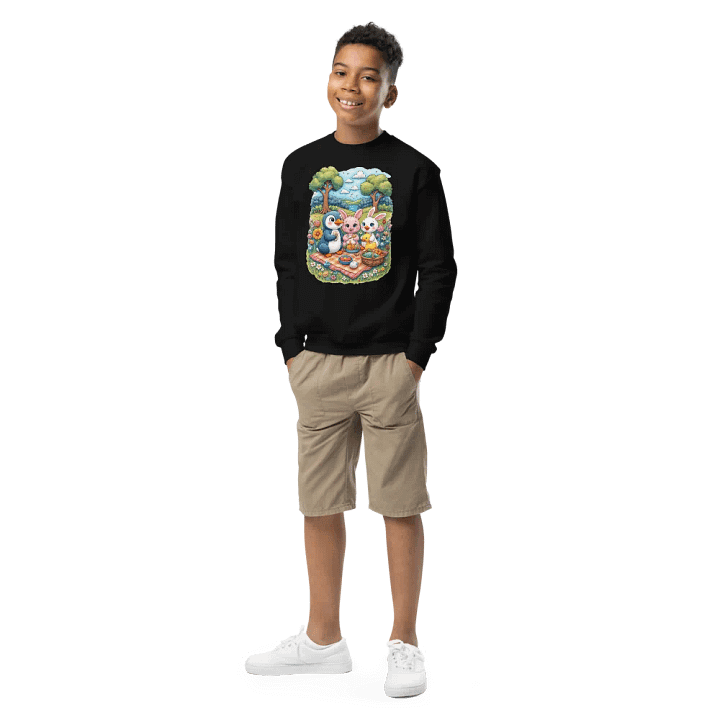 Baby Animal Picnic Pals Youth Sweatshirt product image (1)