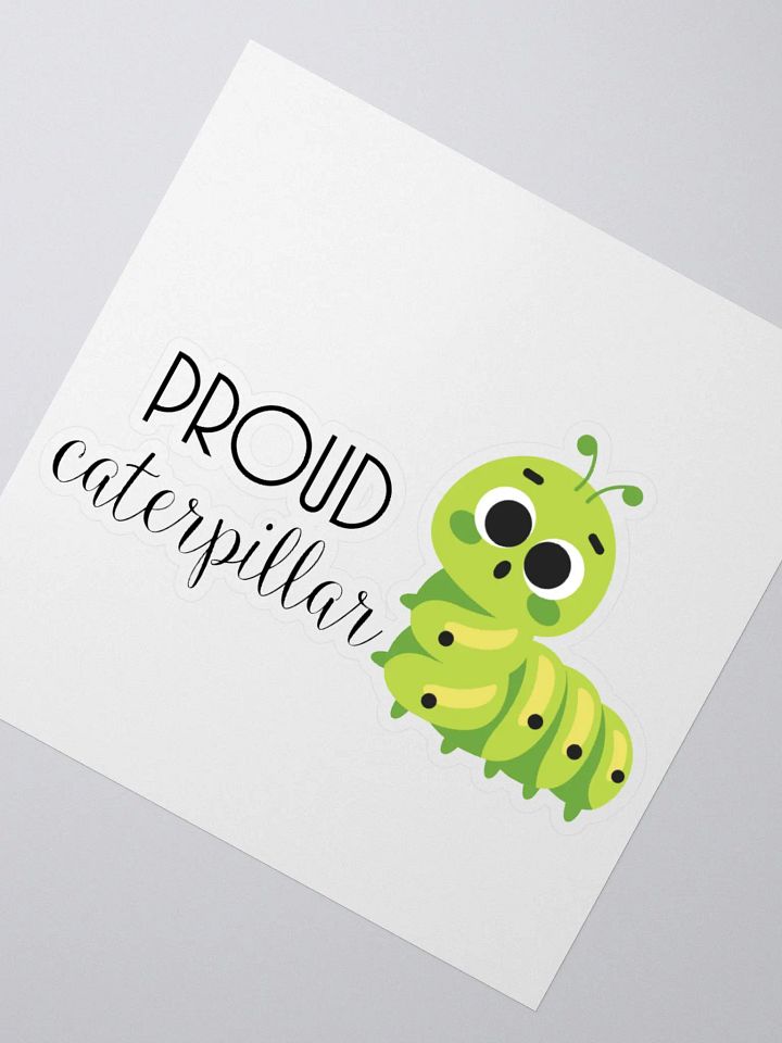 Proud Caterpillar Kiss Cut Sticker product image (6)
