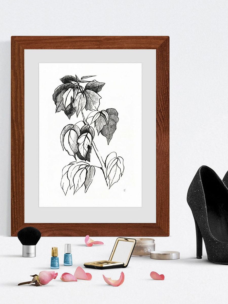 Botanical Bliss Matte Poster - Stylish Graphical Twig product image (5)