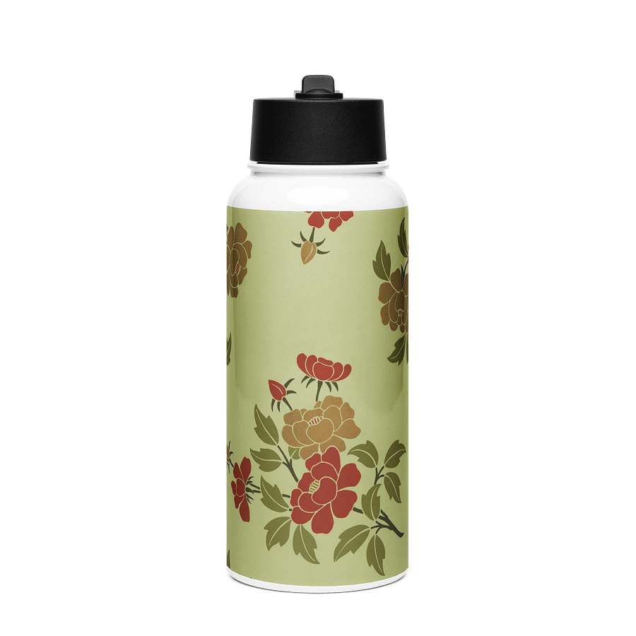 Japanese Floral. 32oz. Stainless Steel Water Bottle product image (1)