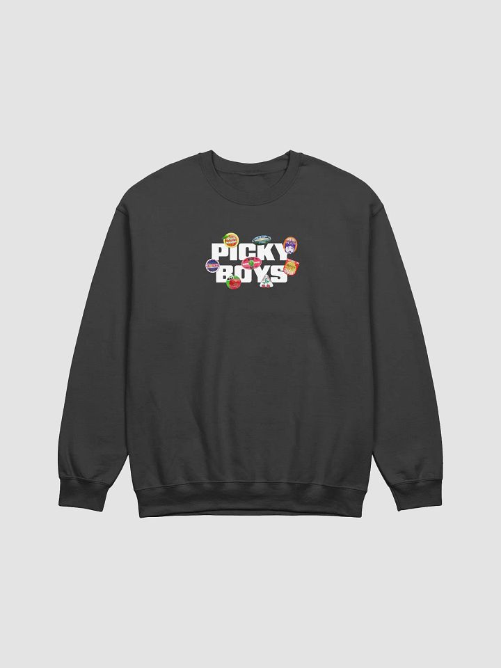 Fruit Stickers Crewneck (White) (5 Colors) product image (1)