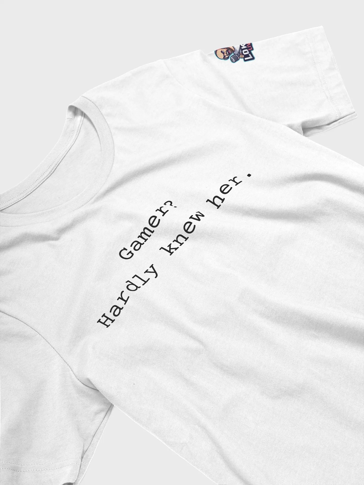 Gamer? Hardly Knew Her T-Shirt - Black Lettering product image (3)