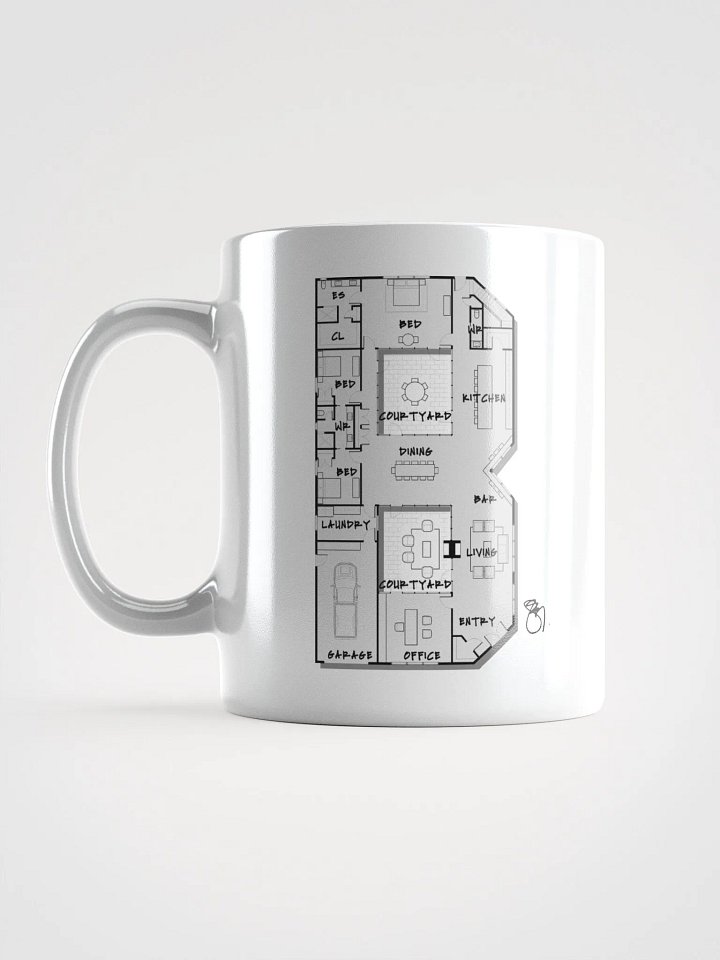Alphabet Floor Plan Mug - B product image (1)